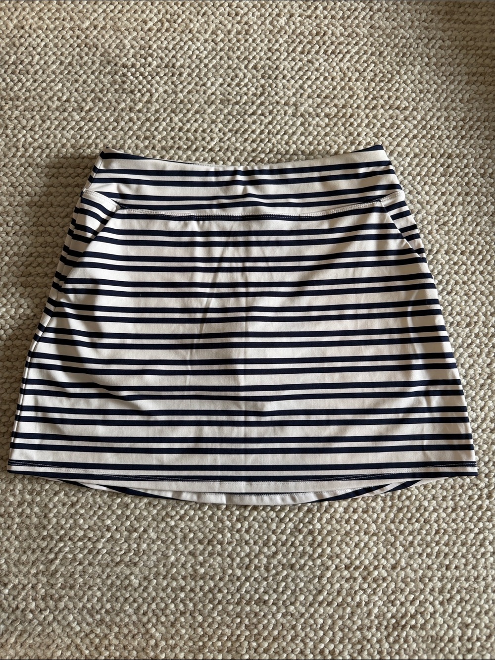 Striped Navy and White Women’s Skort
